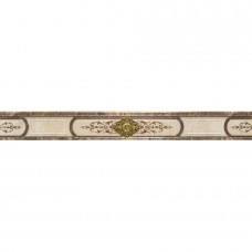 Бордюр глянцевая 9500 PCD000021 Cenefa Marron Imperial 90x10 9мм  золотой Porcelanite Dos