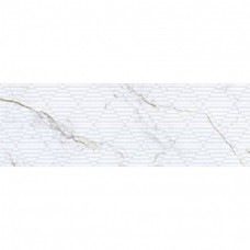 Керамическая плитка матовая Iguazu 9547 White Relieve 90x30 10.4мм  белый Porcelanite Dos