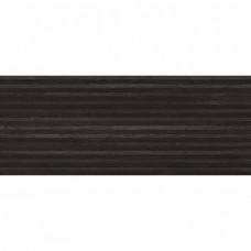 Керамическая плитка матовая Gent 100354838 Line 3D Antrcita 150x60 10.5мм  черный Porcelanosa