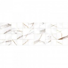 Декор структурированная Signorina DC15-02 Gold Decor Carving 90x30 9мм  белый Primavera