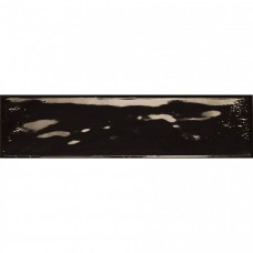 Керамическая плитка глянцевая Rain Nero 30x8 10мм  черный Prissmacer