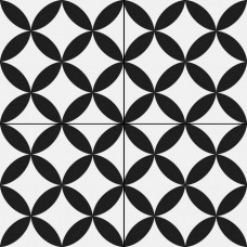 Керамогранит матовая Circle Black Pre-Cut 45x45 9мм черный Prissmacer Керамогранит матовая Circle Black Pre-Cut 45x45 9мм черный Prissmacer