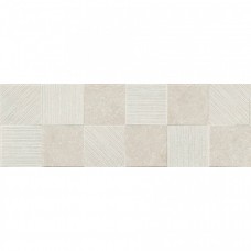 Керамическая плитка матовая Eterna R8HU Blanco Struttura Quadro 3D Rett. 90x30 10мм  бежевый Ragno