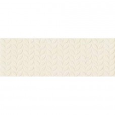 Керамическая плитка матовая Vida RA6L Struttura Foglia 3D Beige Rett 90x30 10мм  бежевый Ragno