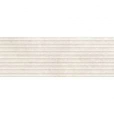 Керамическая плитка матовая Travertino Wall RCUM Struttura 3D Dorica Cross Bianco Rett 120x40 12мм  бежевый Ragno