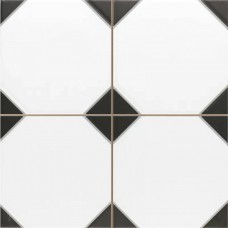 Керамогранит сатинированная Canterbury Black 33x33 9мм  черный Realonda Ceramica