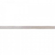 Бордюр матовая Calypso Listello Stripes Blanco 70x6 9мм  бежевый Roca
