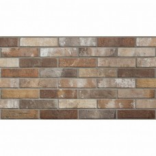 Керамогранит матовая London J85877 Brick Multicolor 25x6 10мм  коричневый Rondine Group RHS