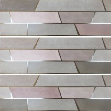 Панно матовая Kroma FVC860 Dynamic Cobre 90x90 9мм  серый Saloni