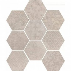 Керамогранит матовая Riabita il Cotto 10472522 Esagona Fabric Shabby Chic 28x24 10.5мм  бежевый Serenissima Cir