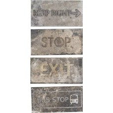 Декор матовая New York 1048421 Road Signs Mix Broadway 20x10 10.5мм бежевый Serenissima Cir Декор матовая New York 1048421 Road Signs Mix Broadway 20x10 10.5мм бежевый Serenissima Cir