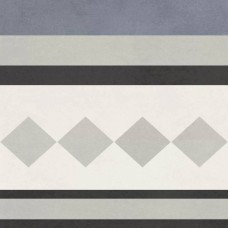 Керамогранит матовая Chalet Elegance Border 20x20 9мм  белый Smile Tile