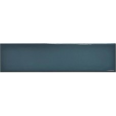 Керамическая плитка глянцевая Monte Blue 40x10 6мм  синий Smile Tile
