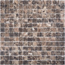 Мозаика полированная Wild Stone Jmst070 Dark Emperador Matt (2x2) 31x31 4мм  коричневый Starmosaic