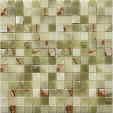 Мозаика полированная Wild Stone JMST21205 Green Onyx (2x2) 31x31 7мм  зеленый Starmosaic