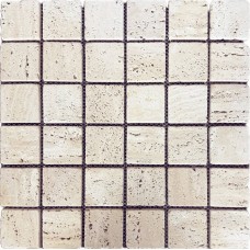 Мозаика матовая Wild Stone JMST2503 Travertine Light (4.8x4.8) 31x31 7мм  бежевый Starmosaic