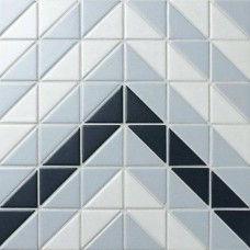 Мозаика матовая Albion Tr2-Blm-Cv Wave Blue 28x28 6мм  белый Starmosaic