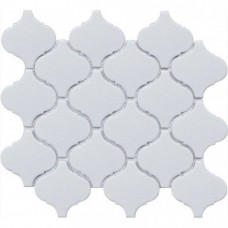 Мозаика матовая Latern Da31000/Dl1005 White Matt 28x25 6.5мм  белый Starmosaic
