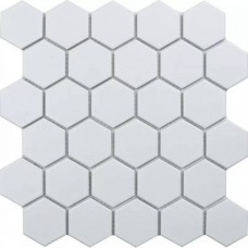 Мозаика матовая Hex+Octagon+Triangolo MT31000/IDL1005 Hexagon Small White Matt 28x27 6мм  белый Starmosaic