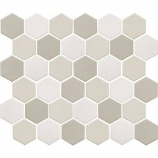 Мозаика матовая Non-Slip Jmt31955 Hexagon Small Lb Mix Antislip. 33x28 6мм  серый Starmosaic