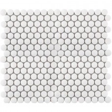 Мозаика матовая Non-Slip Jnk81011 Penny Round White Antislip 32x31 6мм  белый Starmosaic