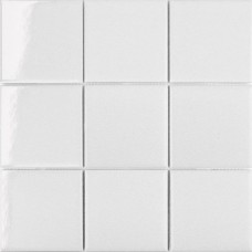 Мозаика глянцевая 10х10 White Glossy (9.7x9.7) 30x30 6мм  белый Starmosaic