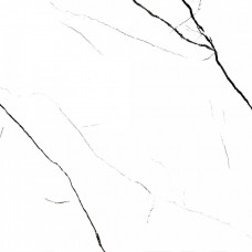 Керамогранит полированная Nero marquina white high gloss polished 60x60 9мм  белый Asia Pacific