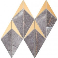 Мозаика глянцевая Brainstorm Graphite 23x20 10мм  серый Tubadzin