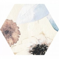 Декор матовая Mild Garden Hex 22x19 11мм  белый Tubadzin