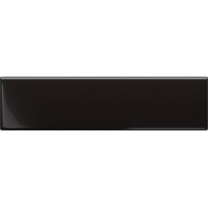Керамическая плитка глянцевая Masovia Nero Gloss Str 30x8 10мм  черный Tubadzin