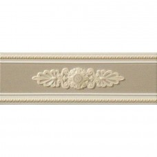 Бордюр матовая Lirica Tortora Listello Decorato 30x10 9мм  коричневый Vallelunga