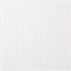 Мозаика глянцевая Colors № 100 (на сетке) 32x32 4мм  белый Vidrepur