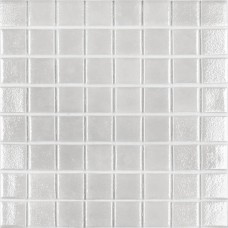 Мозаика глянцевая Shell № 563 White (на сетке) (3.8x3.8) 32x32 4мм  белый Vidrepur