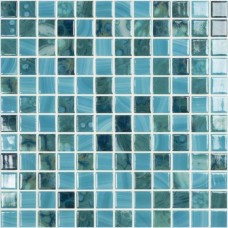 Мозаика глянцевая Nature Sky №5607 (2.5x2.5) 25x25 10мм  голубой Vidrepur