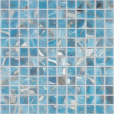 Мозаика глянцевая Oasis Blue №7102 (2.5x2.5) 32x32 4мм  синий Vidrepur