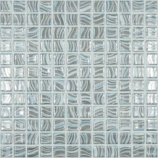 Мозаика глянцевая Glitter Grey 7804 (на сетке) (2.5x2.5) 32x32 4мм  серый Vidrepur