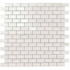 Мозаика лаппатированная Marvel Stone AS31 Bianco D. Mosaico Lapp. Burattato 30x30 10мм  белый Atlas Concorde