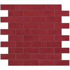 Мозаика матовая Boost 9BMQ Red Minibrick (7.5x2.9) 31x31 8.5мм  красный Atlas Concorde