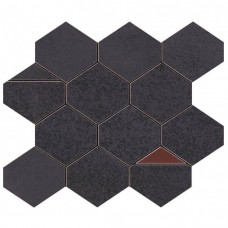 Мозаика матовая Blaze 9BNI Iron Mosaico Nest 29x26 8.5мм  черный Atlas Concorde