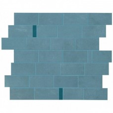Мозаика матовая Boost Pro 9BMU Powder Blue Minibrick Ocean 33x30 6мм  бирюзовый Atlas Concorde