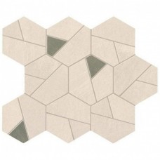Мозаика матовая Boost Pro A0QN Ivory Mosaico Hex Olive 29x25 6мм  бежевый Atlas Concorde