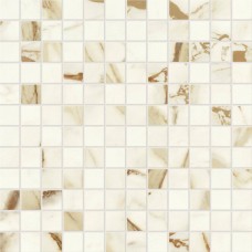 Мозаика лаппатированная Marvel Shine A426 Calacatta Imperiale Mosaico Lapp 30x30 9мм  бежевый Atlas Concorde