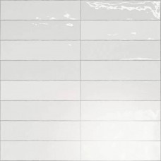 Керамическая плитка глянцевая Nairobi Off White 30x8 8.4мм  белый Vilar Albaro