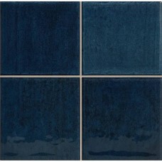 Керамическая плитка глянцевая Nairobi Noa Blue (10x10) 20x20 7.8мм  синий Vilar Albaro