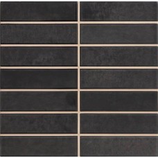 Керамическая плитка глянцевая Nairobi Sticks Slate (2.5x10) 20x20 7.8мм  коричневый Vilar Albaro