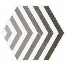 Керамогранит матовая Seine Hexagono Lacroix Gris 27x23 8мм  серый Vives
