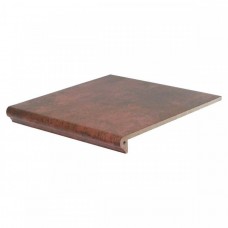 Ступень клинкерная плитка матовая Atrium 243166515/WKS31130 S Scotch Florentiner-Stufe 32x31 9.5мм  коричневый Westerwalder