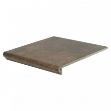 Ступень клинкерная плитка матовая Atrium 243166518/WKS31180 S Mocca Florentiner-Stufe 32x31 9.5мм  коричневый Westerwalder