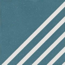 Керамогранит матовая Boreal 107206 Dash Decor Blue 19x19 8мм  синий WOW