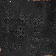 Керамическая плитка глянцевая Zellige 111360 Decor Graphite 13x13 9мм  черный WOW